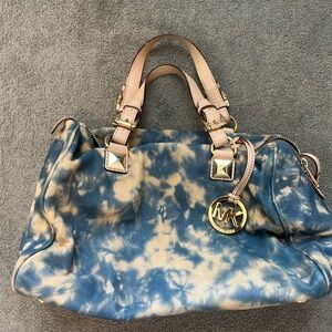 Michael Kors Grayson Tie-Dye Large Satchel